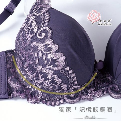 E罩杯大尺碼立體薄襯軟鋼圈內衣｜雙色蕾絲設計・包覆集中・親膚舒適36.38.40.42.4-唐朵拉(8058) 3