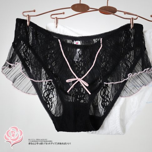 超加大尺碼甜美鏤空荷葉邊內褲 蕾絲內褲/3XL.4XL.5XL /女內褲【 唐朵拉 】(368) 5